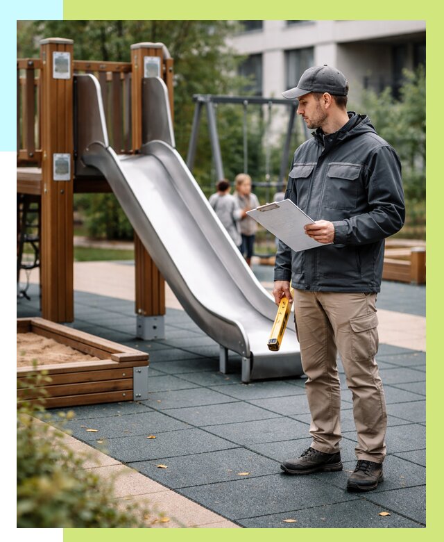 Сертификация детских площадок в Кунгуре от 25640 р. | Алешин-Кнг