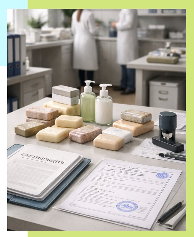 Сертификация мыла и сертификат на мыло в Кунгуре от 12307 | Алешин-Кнг