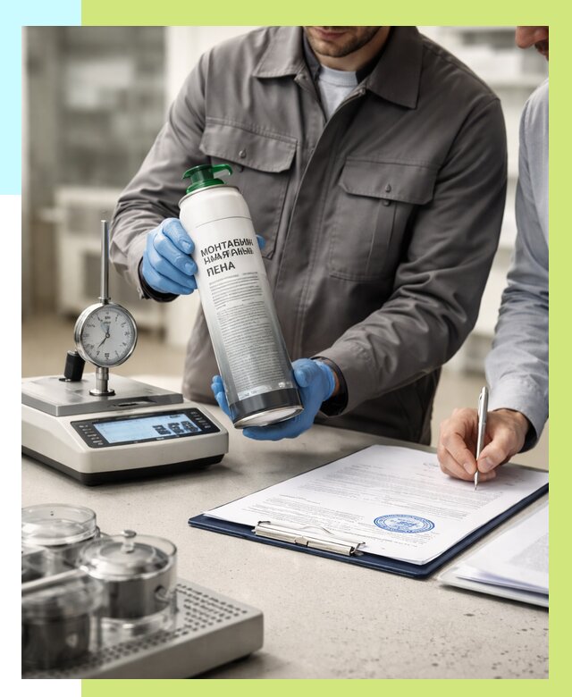 Сертификация монтажной пены в Кунгуре от 15384 р. | Алешин-Кнг