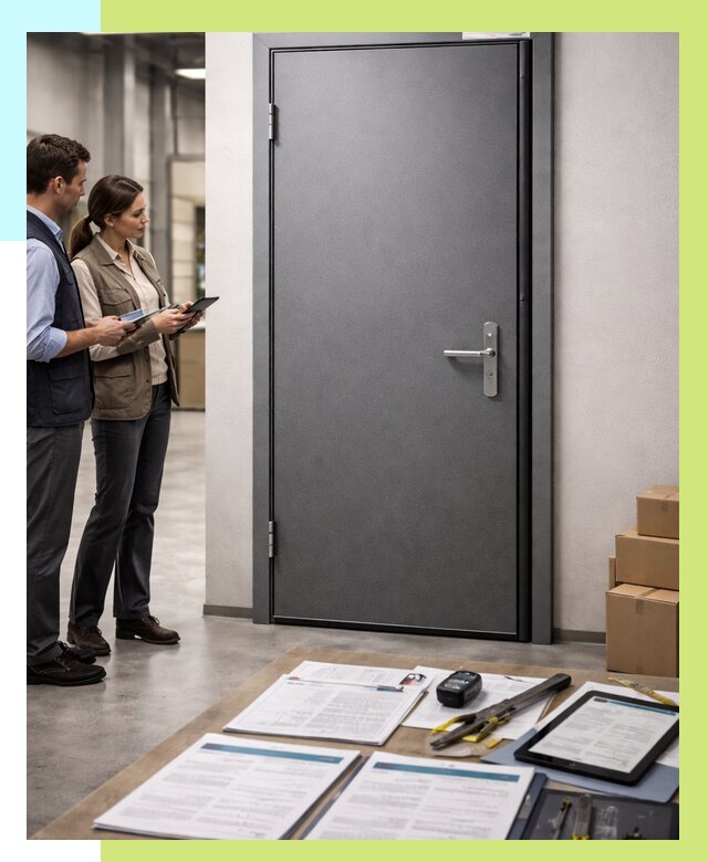 Сертификация противопожарных дверей в Кунгуре от 9230 р. | Алешин-Кнг