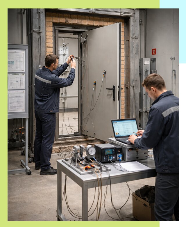 Сертификация противопожарных дверей в Кунгуре по ГОСТ и ТР