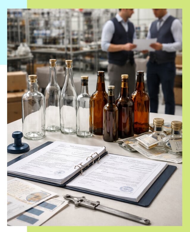 Сертификация стеклянных бутылок в Кунгуре от 25640 р. | Алешин-Кнг