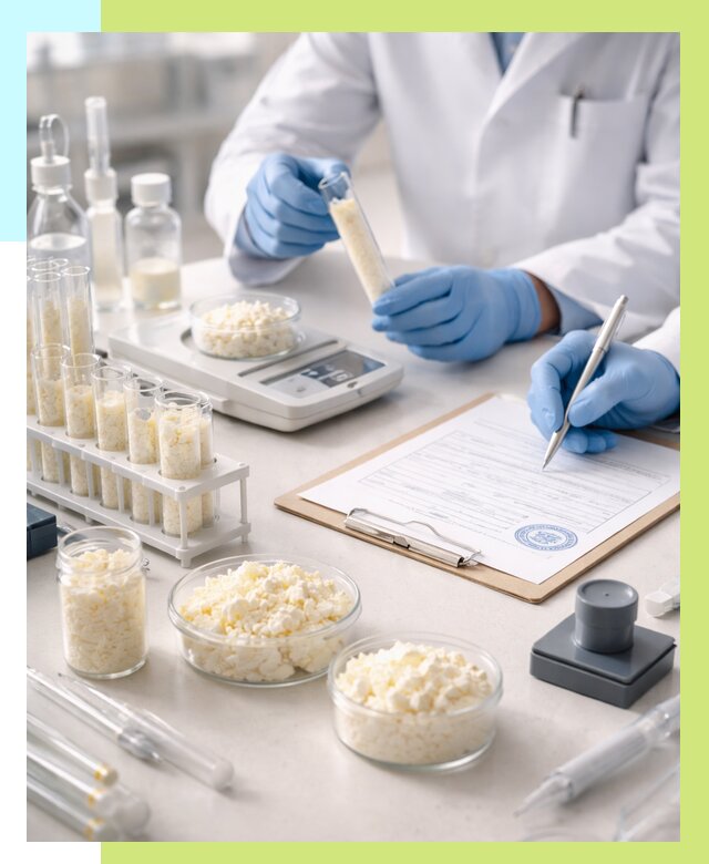 Сертификация творога в Кунгуре от 12307 р. под ключ | Алешин-Кнг