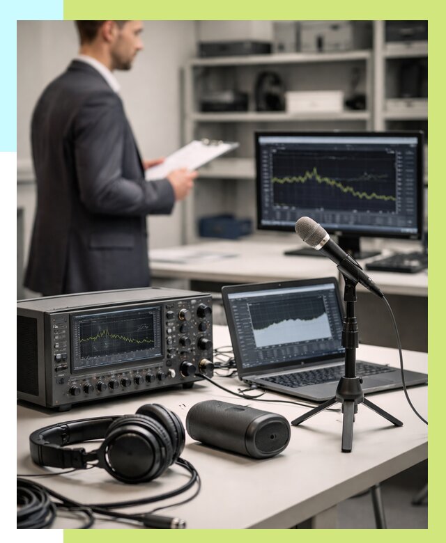 Сертификация аудиотехники в Кунгуре от 15384 р., Алешин-Кнг