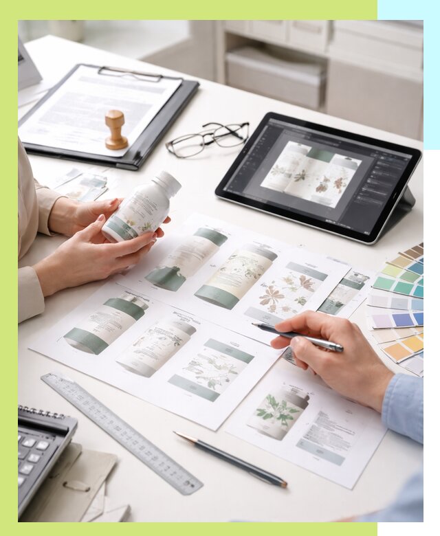 Профессиональная разработка дизайна и текста этикетки продукции в Кунгуре