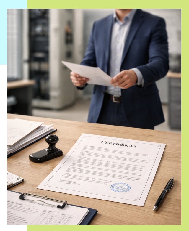 Сертификат на оборудование в Кунгуре от 15384 р. | Алешин-Кнг