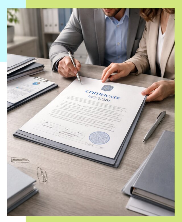 Сертификат ISO 22301 в Кунгуре от 46152 р. | Алешин-Кнг срочно