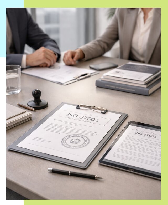Сертификат ISO 37001 в Кунгуре оформить от 123072 р. Алешин-Кнг