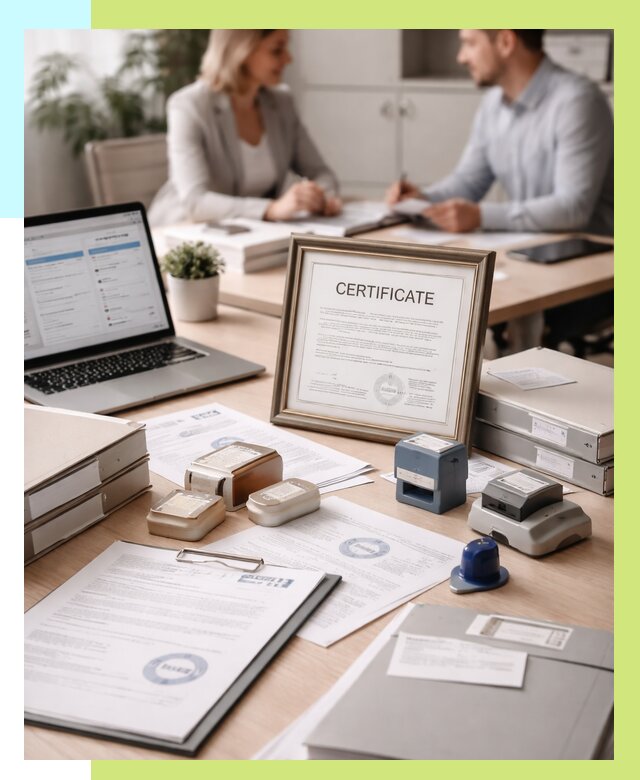 Сертификация компании в Кунгуре от 46152 р. | Алешин-Кнг — заказ